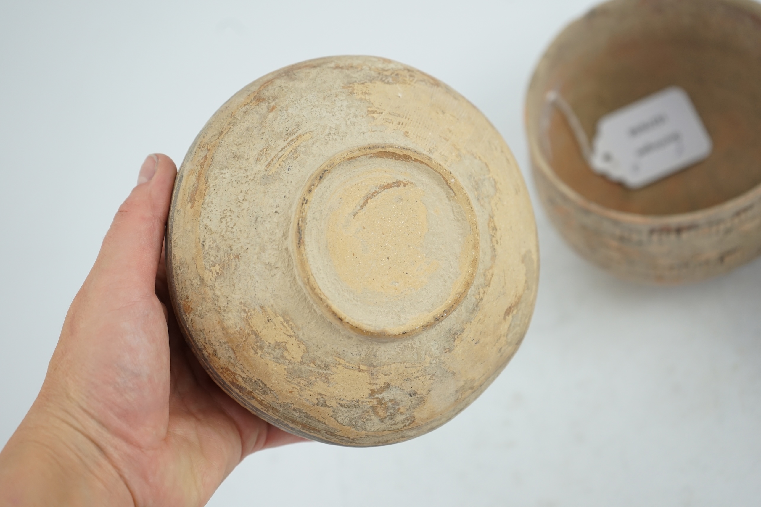 Three Indus Valley pottery bowls, 3rd-2nd millennium BC